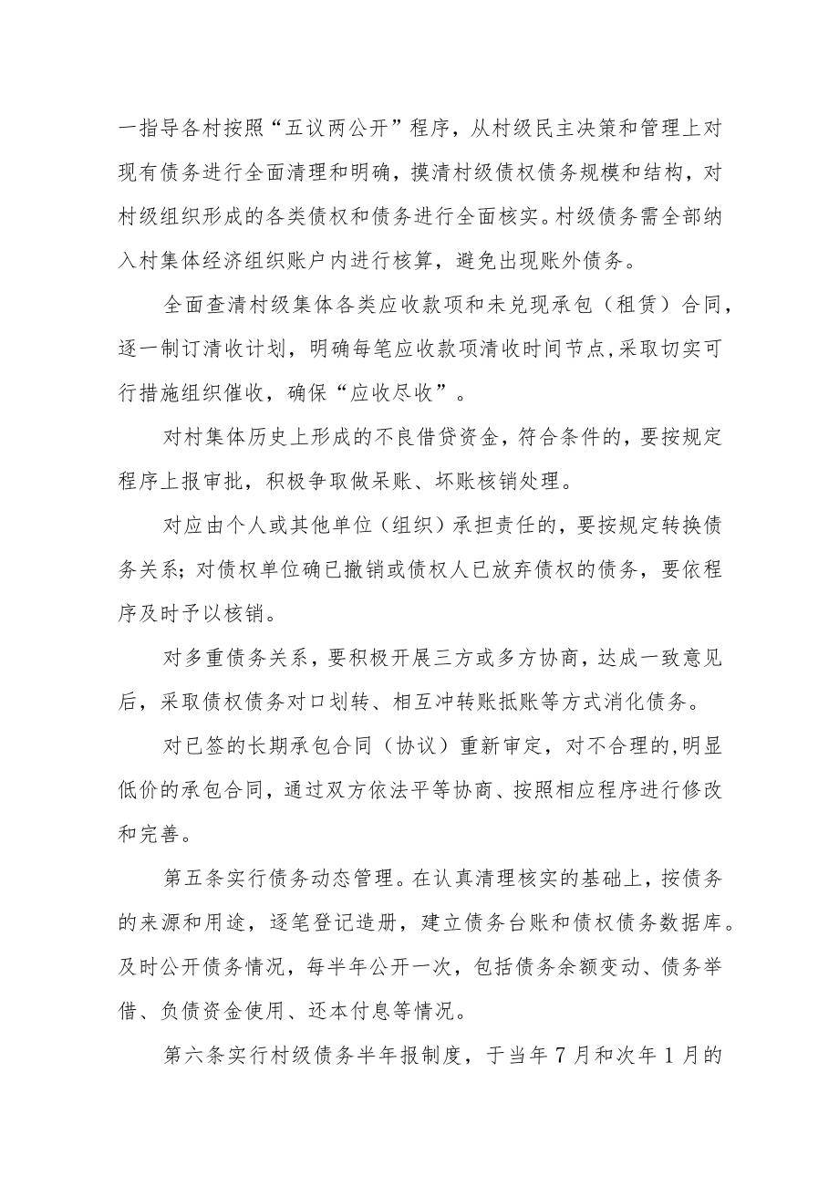 XX县村级集体经济组织债务管理办法.docx_第2页