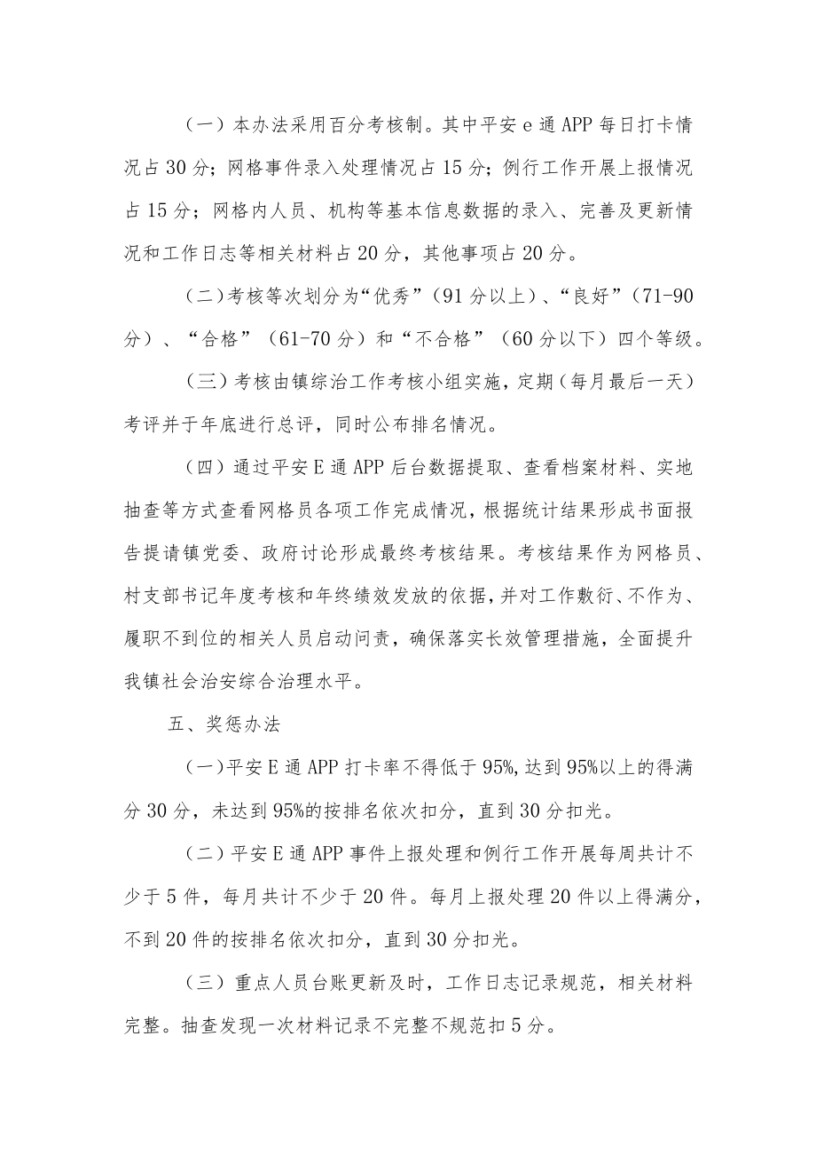 XX镇社会治安综合治理网格员管理考核办法.docx_第2页