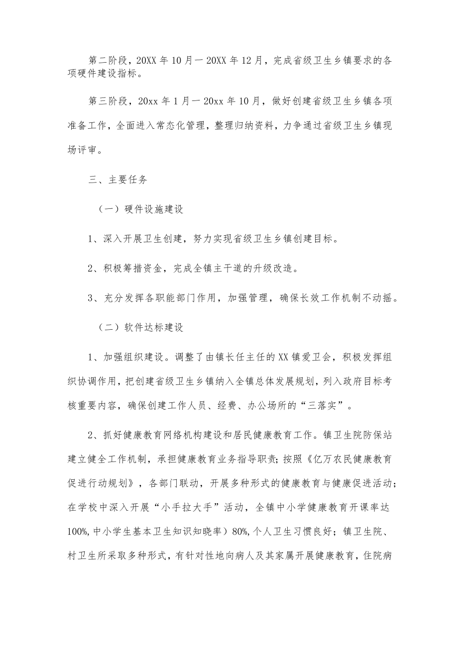 xx镇创建省级卫生乡镇实施方案.docx_第2页