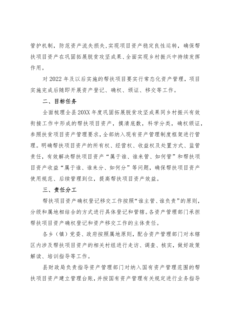 X县2021帮扶项目资产确权移交方案.docx_第2页