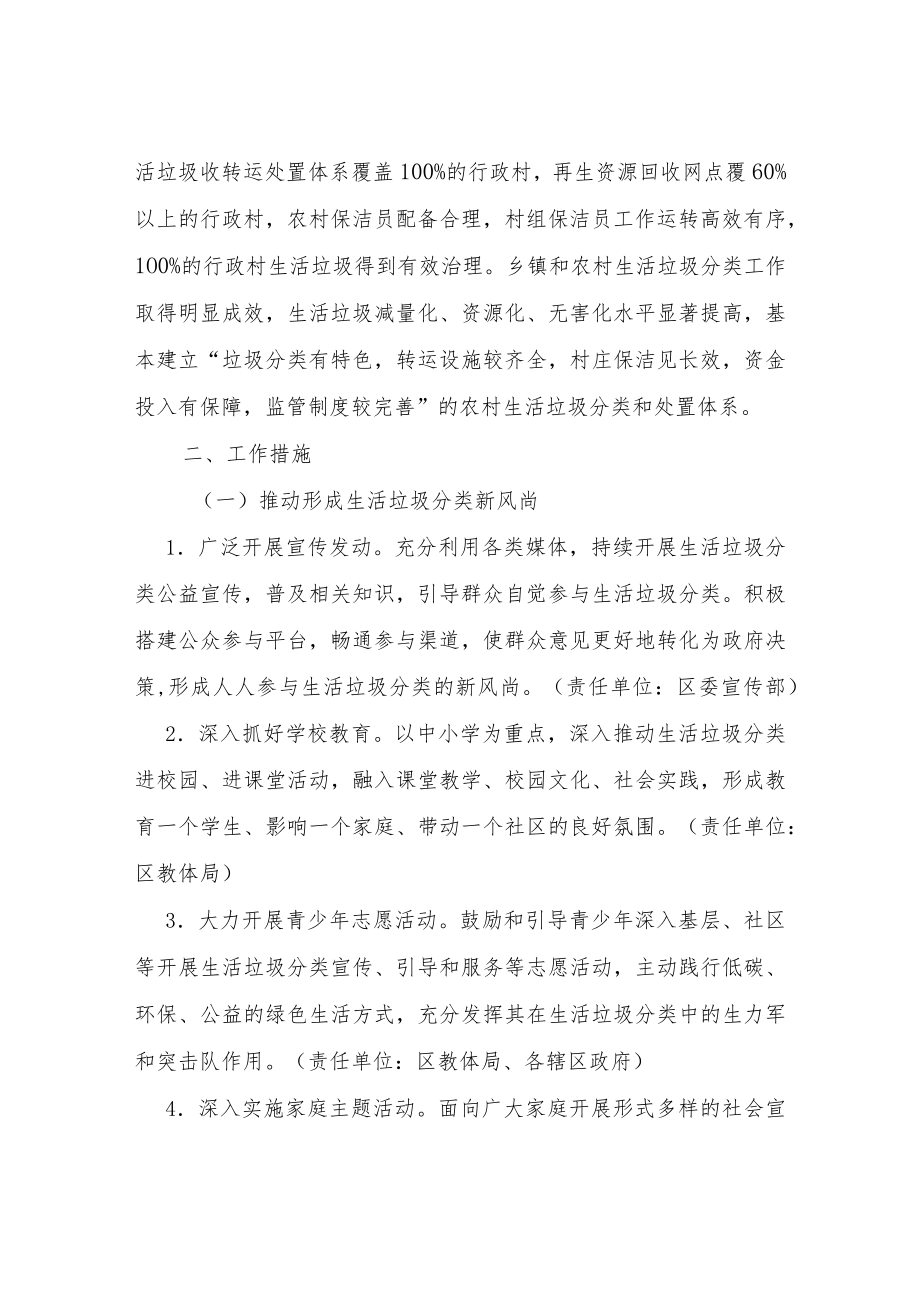 XX区生活垃圾分类和处置工作方案.docx_第3页