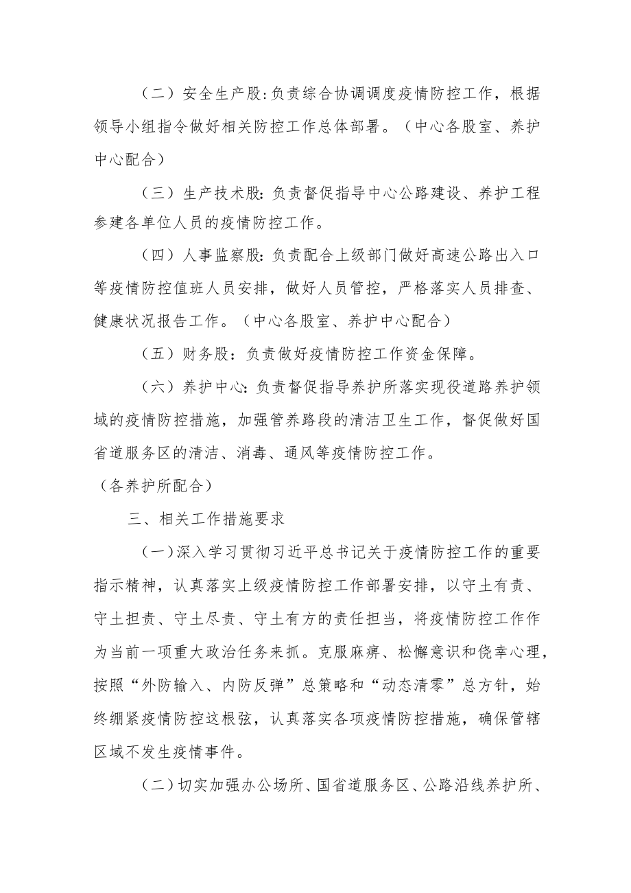 XX公路事务中心新冠肺炎疫情防控工作方案.docx_第2页