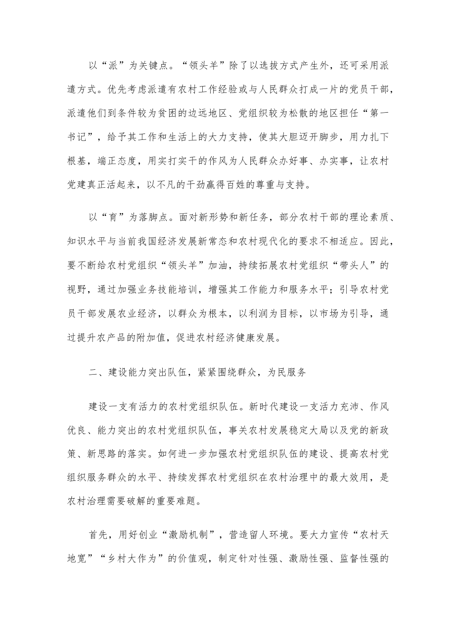 乡村振兴经济交流材料：乡村振兴不可或缺党建“活水”.docx_第2页