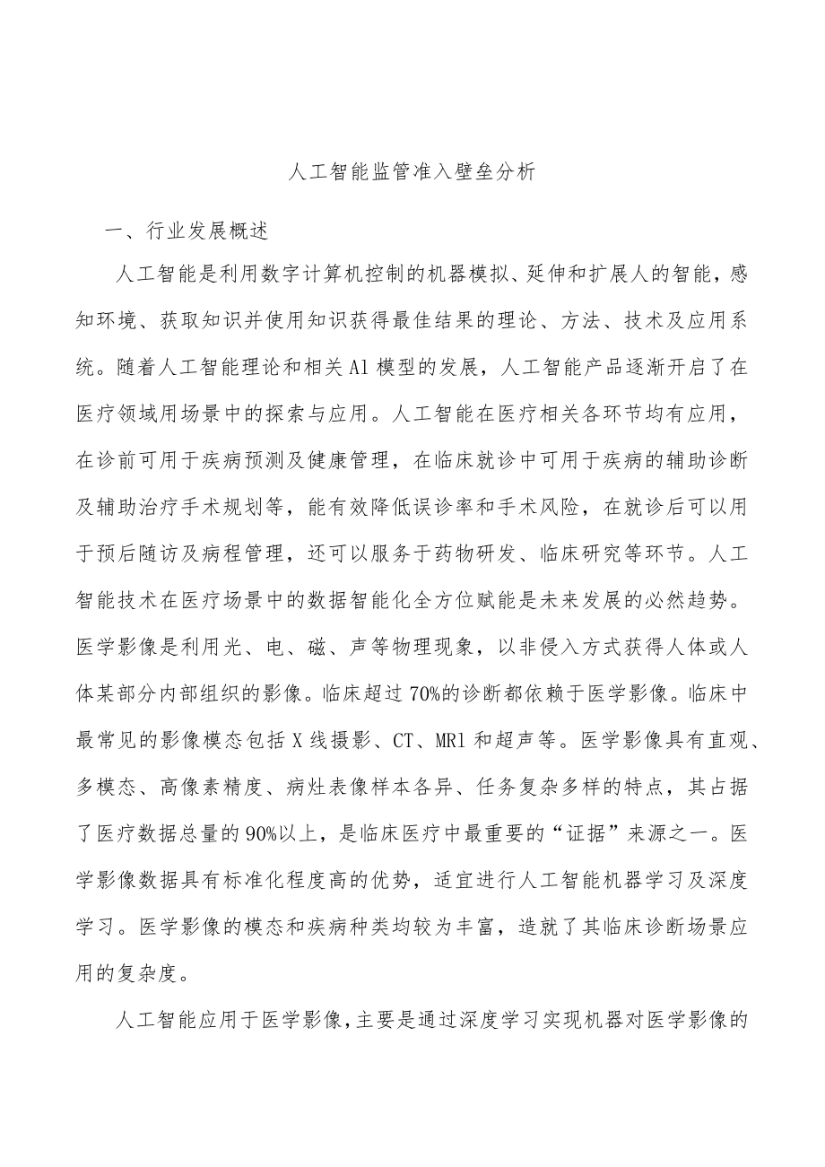 人工智能监管准入壁垒分析.docx_第1页