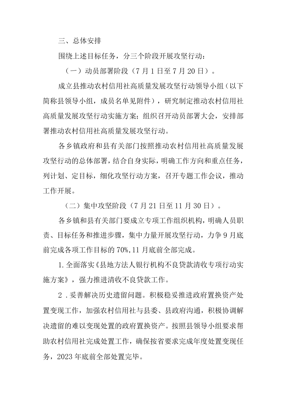 关于进一步推动农村信用社高质量发展攻坚行动的实施方案.docx_第2页