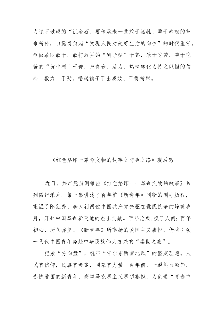 《红色烙印—革命文物的故事之与会之路》观后感.docx_第3页