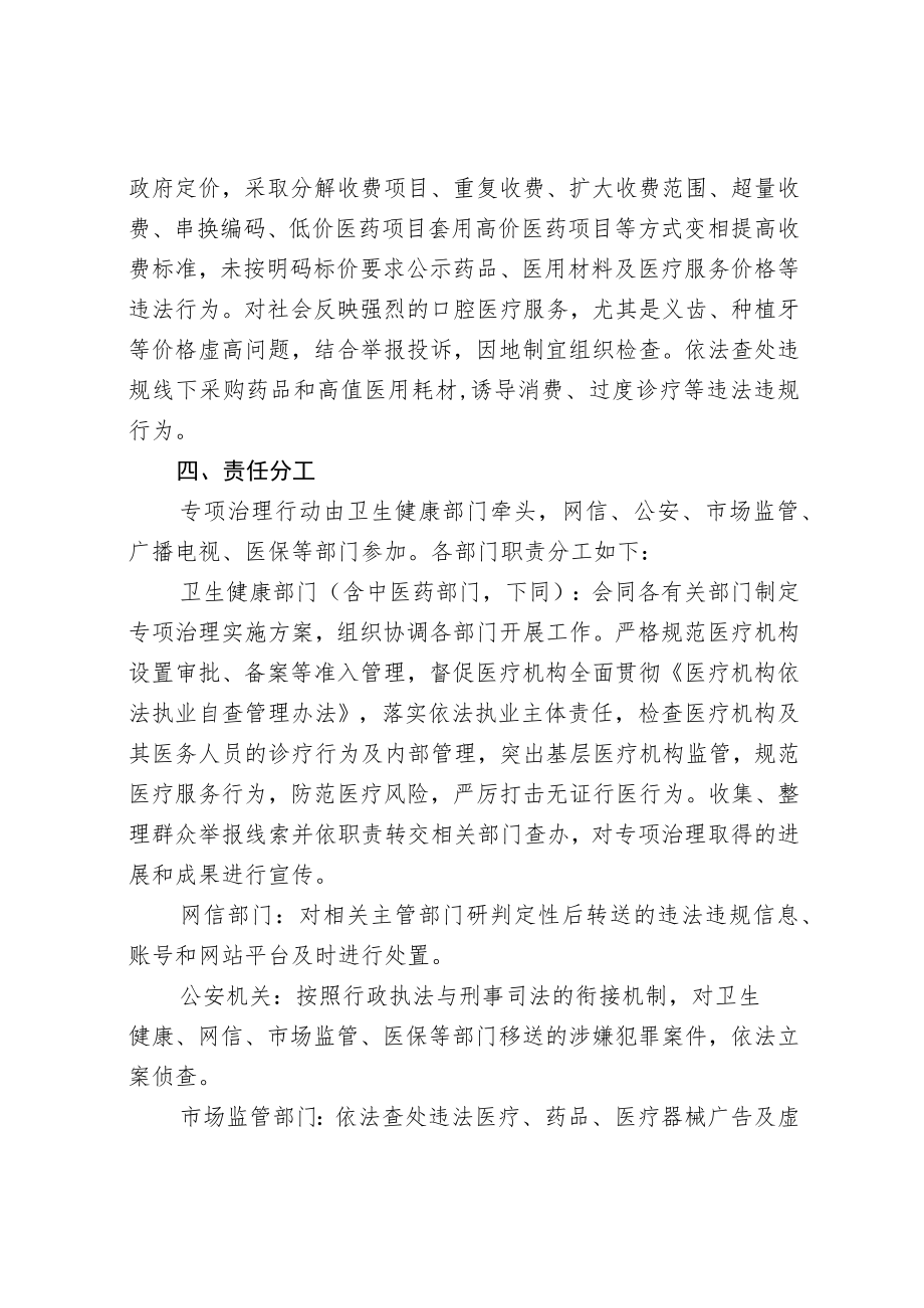 XX县医疗乱象专项治理工作方案.docx_第3页