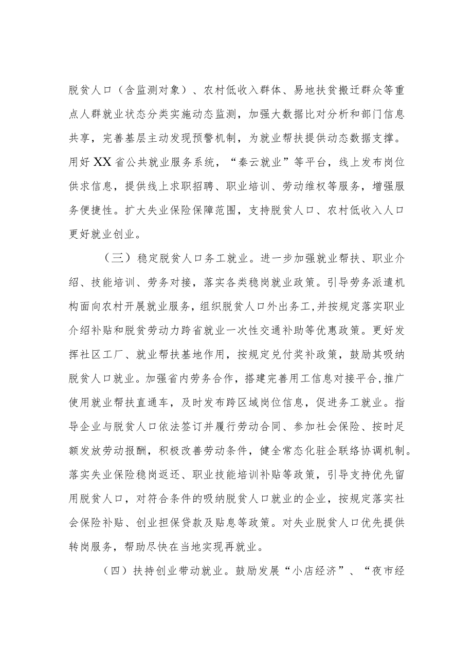 XX县人力资源和社会保障局2022乡村振兴工作要点.docx_第2页