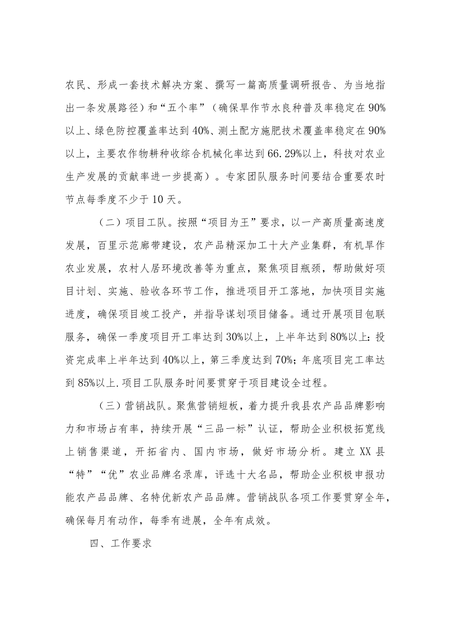 XX县农业农村局“三队”包联服务基层工作实施方案.docx_第3页