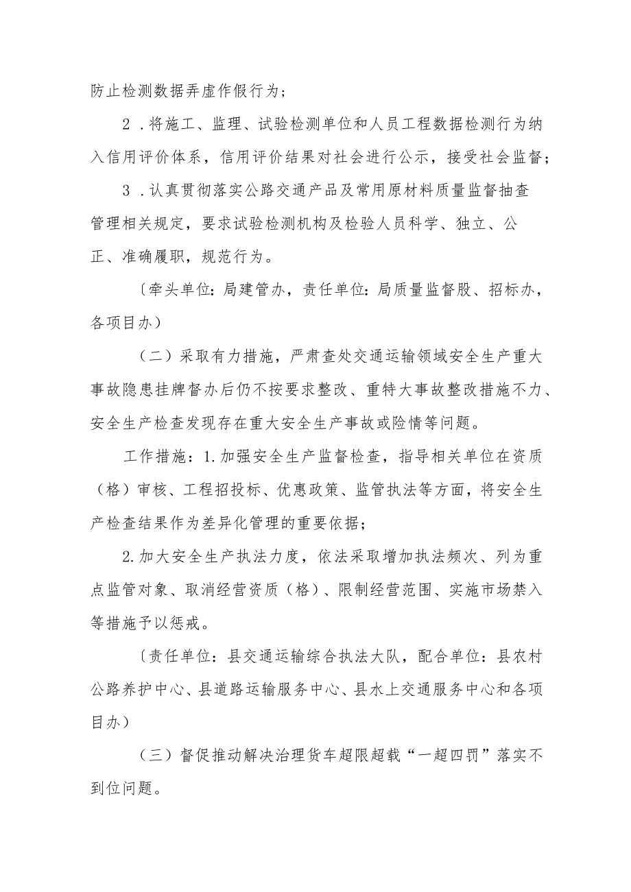 XX县交通运输领域2022诚信突出问题专项治理行动实施方案.docx_第2页