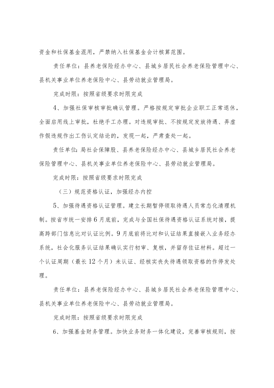 2022XX县社会保险基金管理提升行动方案.docx_第3页