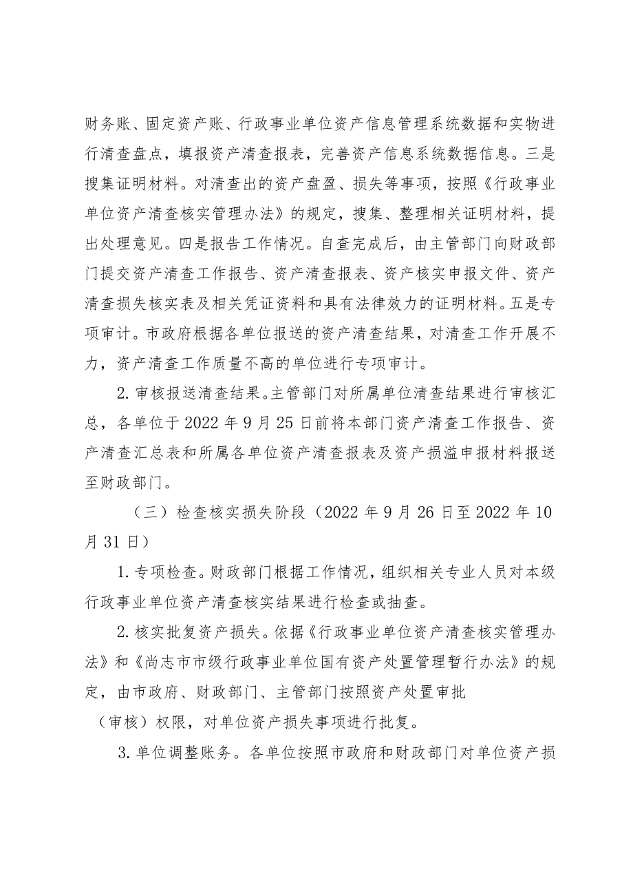 2022XX市行政事业单位资产清查工作方案.docx_第3页