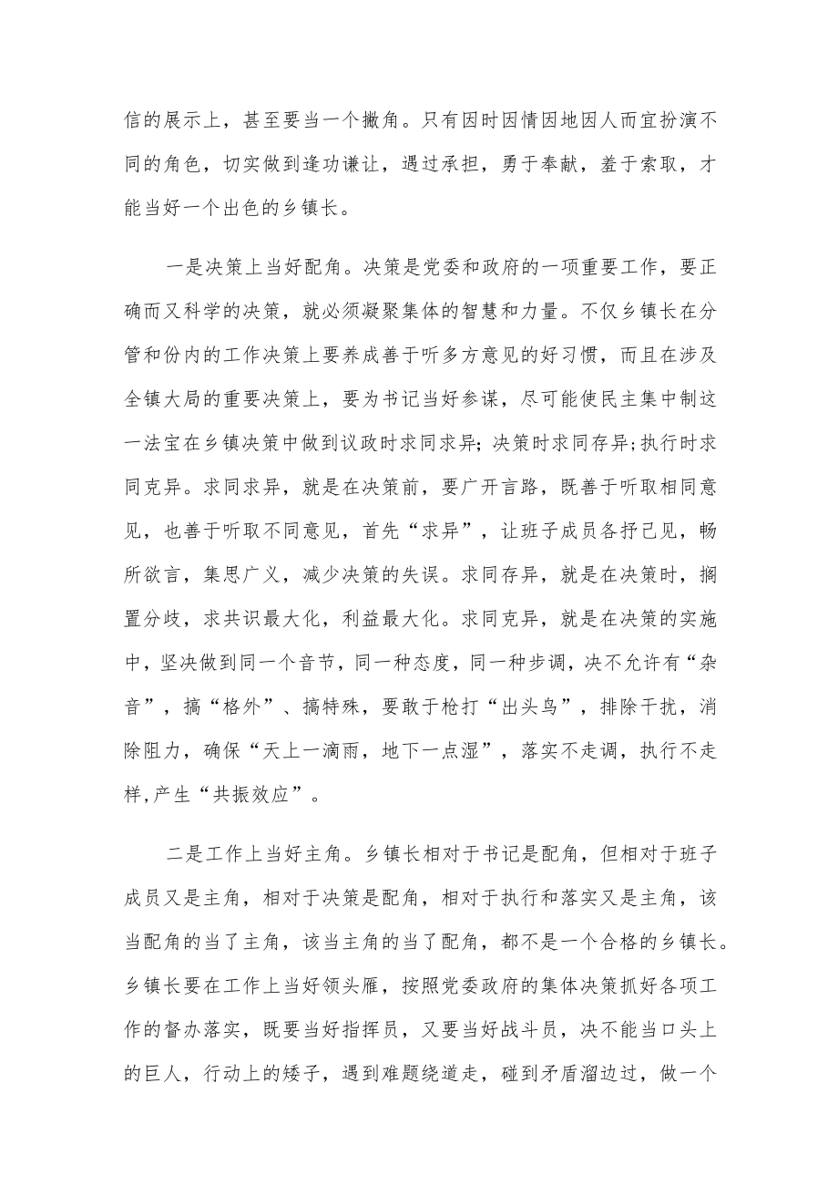 如何当好乡镇长两篇.docx_第2页