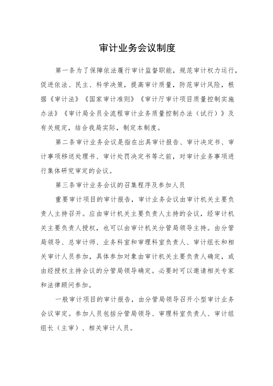 审计业务会议制度.docx_第1页