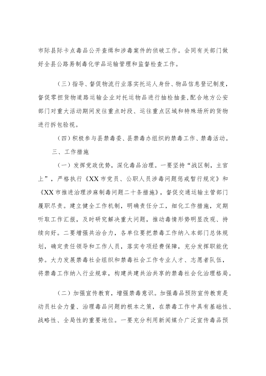 XX县交通运输行业2022年禁毒重点整治攻坚行动实施方案.docx_第2页