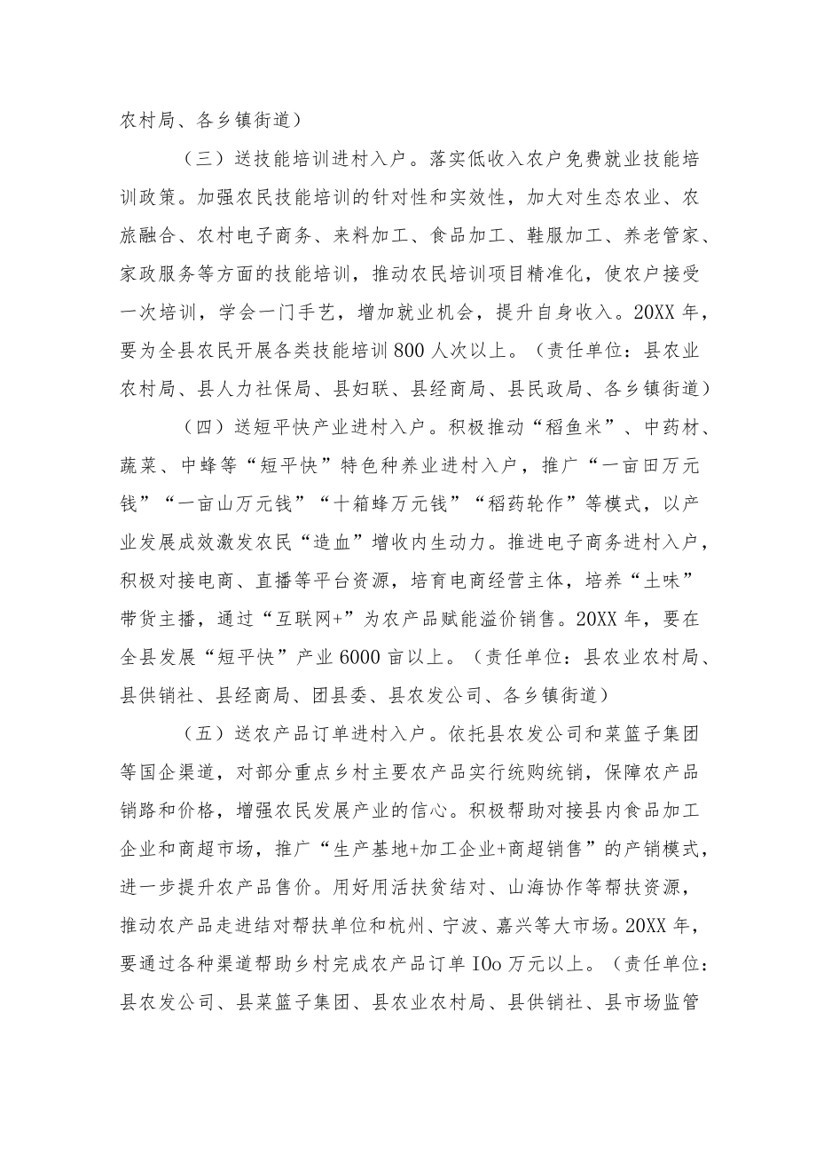 XX县促农增收“六送”服务行动方案.docx_第2页