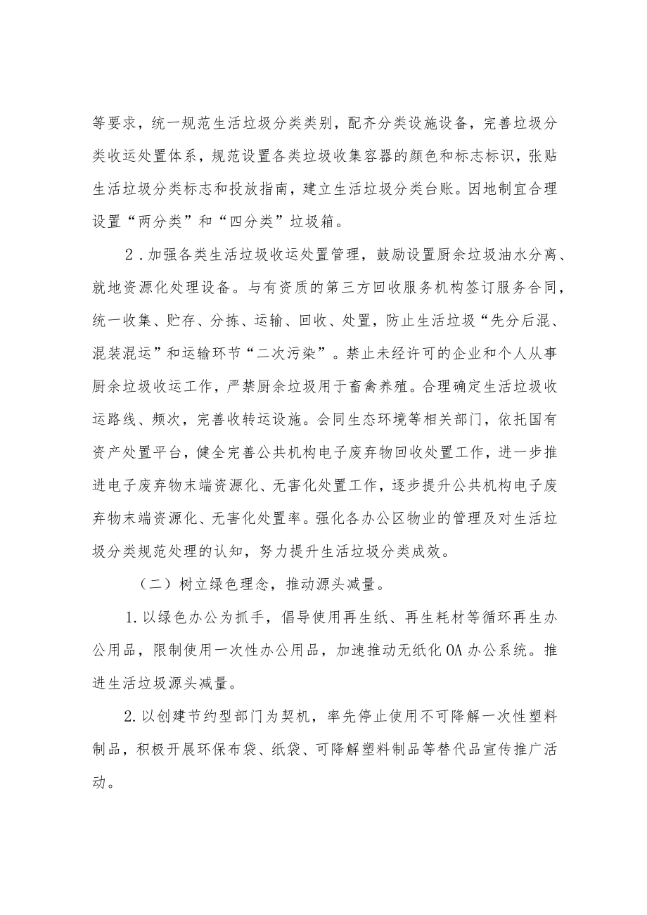 XX县综合行政执法局生活垃圾分类工作方案.docx_第2页