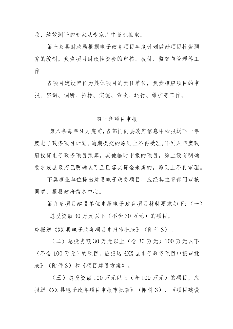 XX县电子政务项目管理办法.docx_第3页