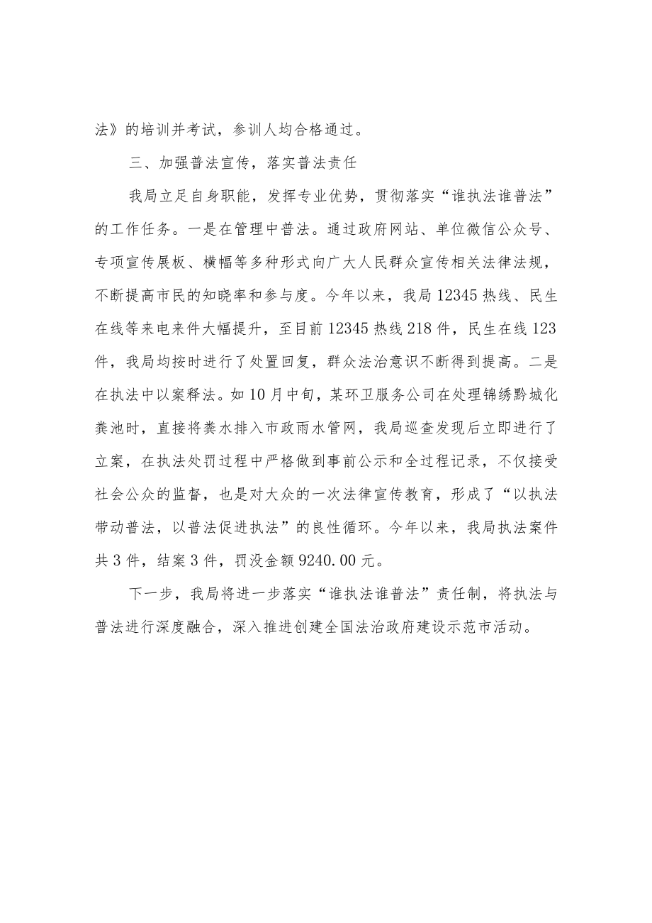 XX县综合行政执法局落实普法责任制工作总结.docx_第2页