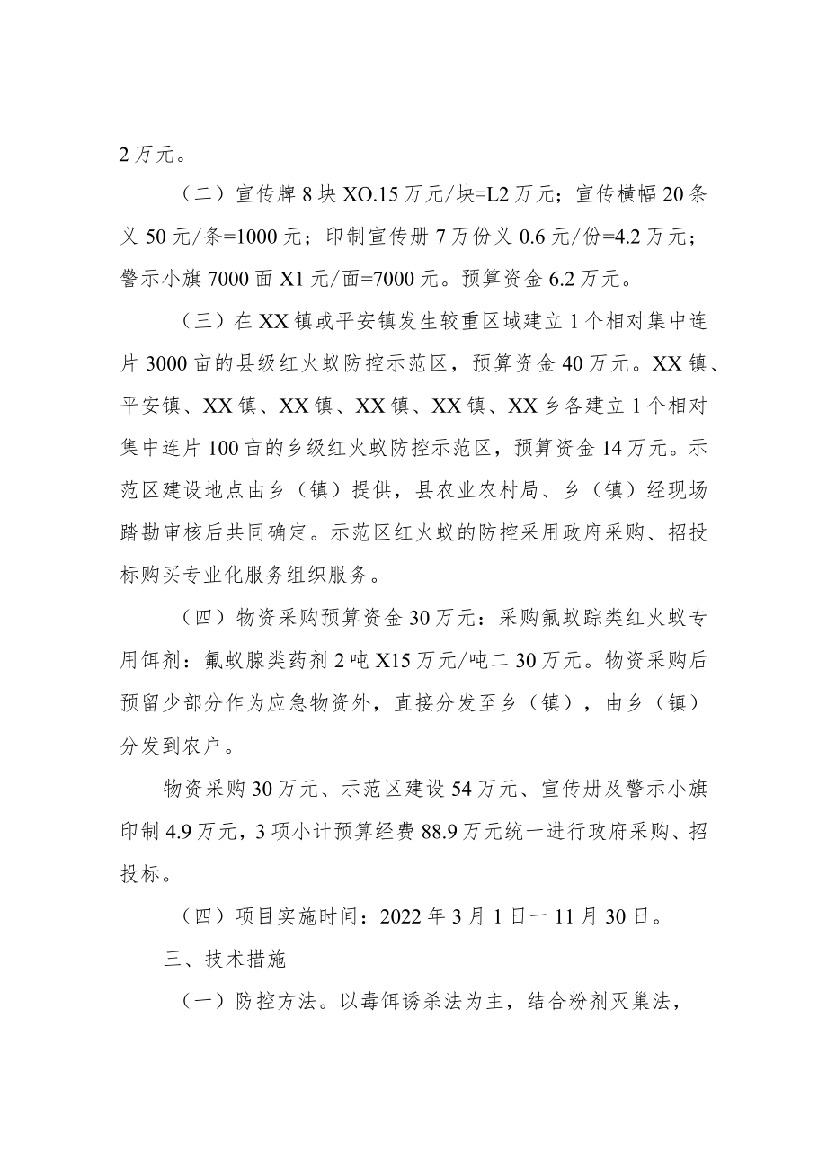 XX自治县2022年红火蚁防控工作实施方案.docx_第2页