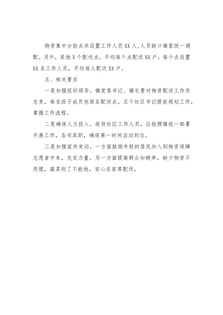 XX镇社会物资保障工作方案.docx_第2页