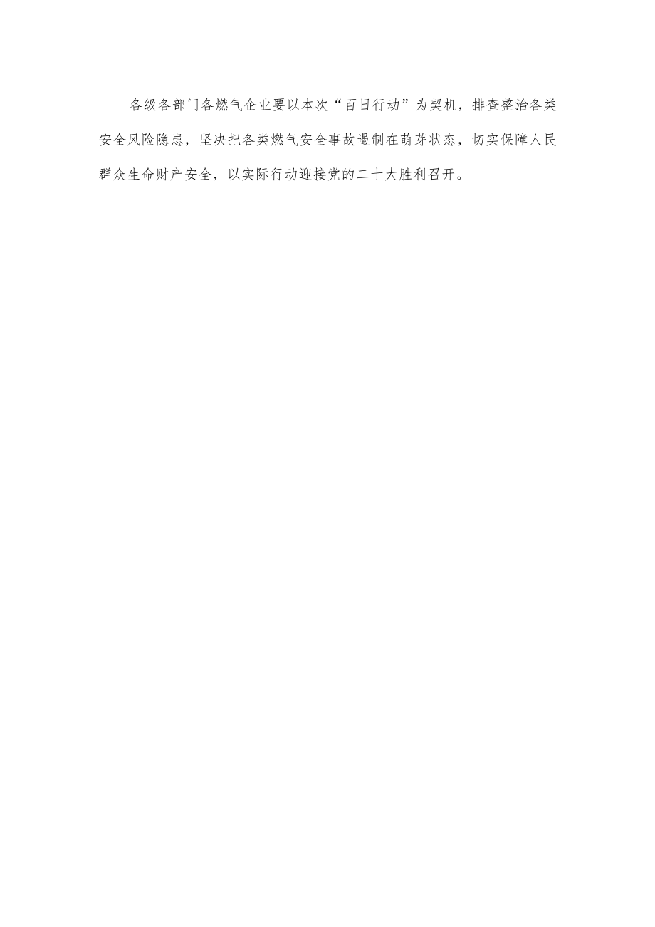 xx市城镇燃气安全整治“百日行动”工作部署会议发言.docx_第3页