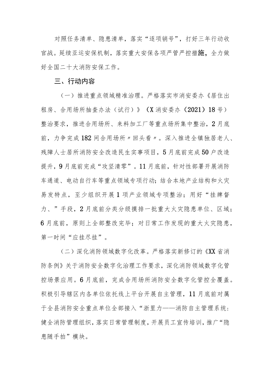 XX镇消防安全隐患大排查大整治工作行动方案.docx_第3页