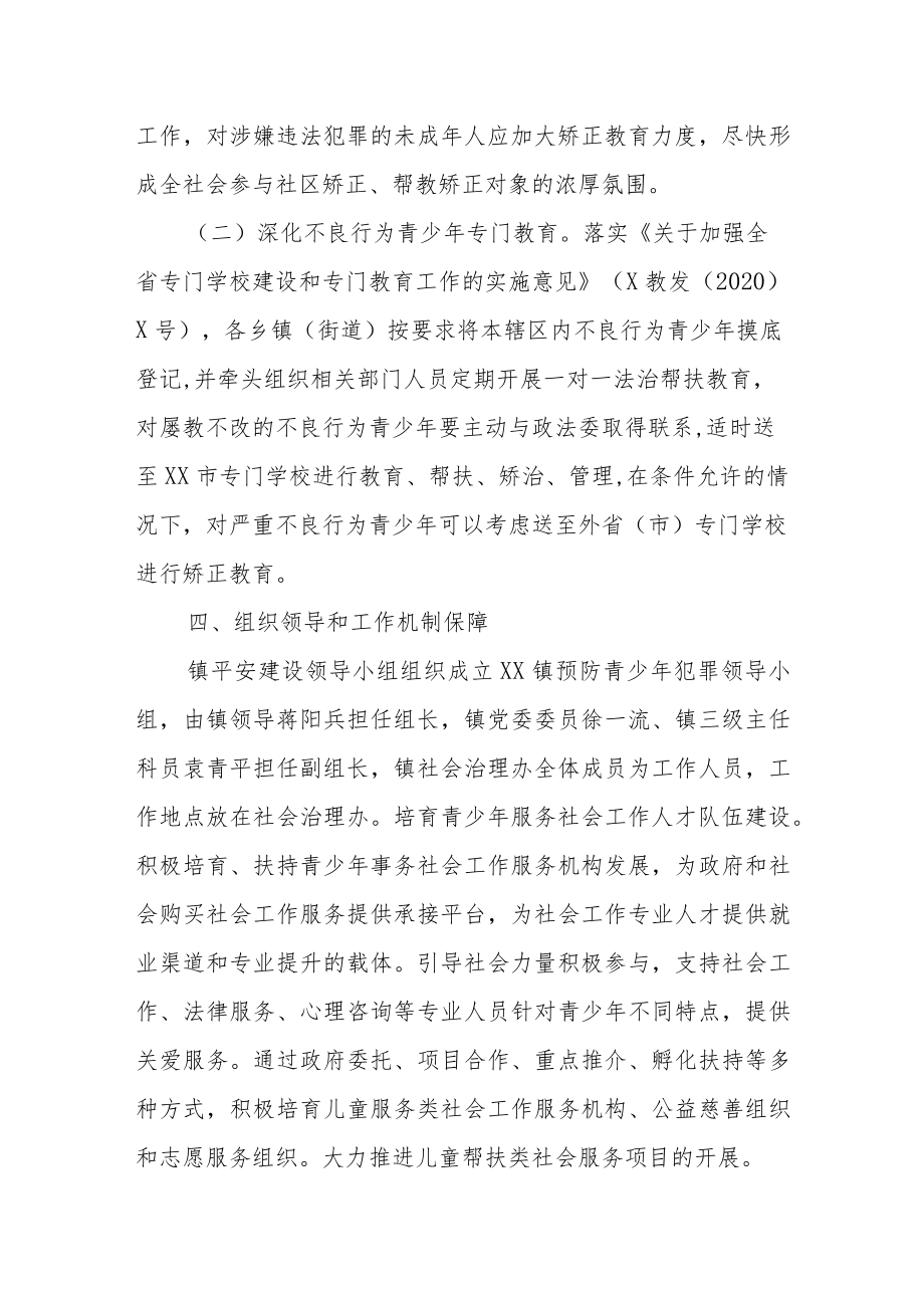 XX镇预防青少年违法犯罪工作方案.docx_第3页