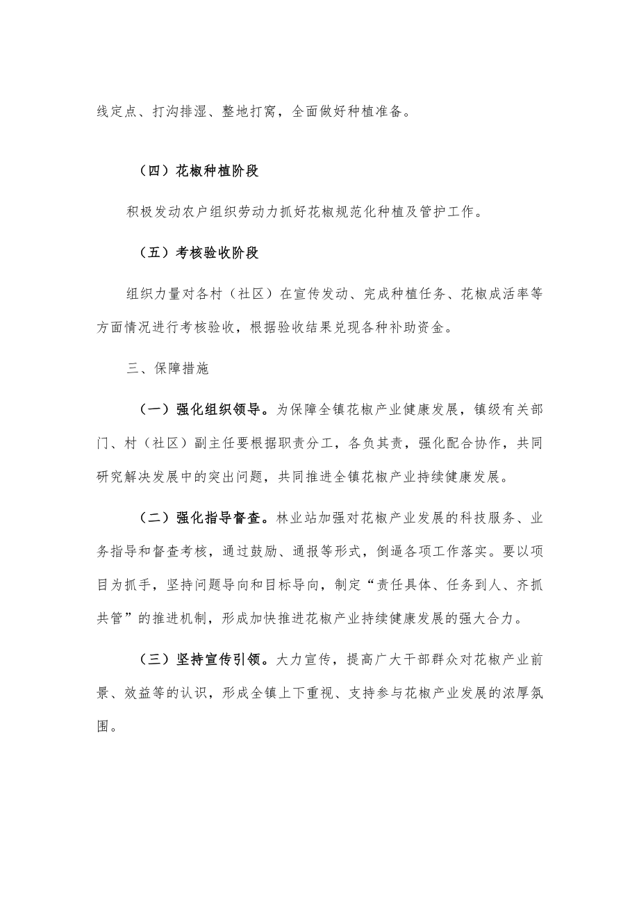 X镇关于进一步抓实花椒产业发展的通知.docx_第2页