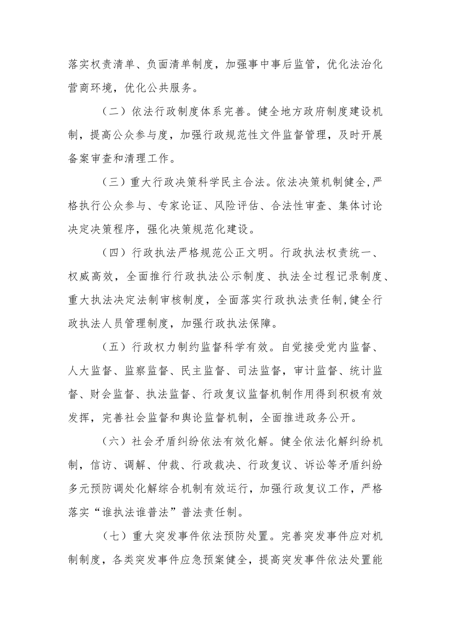 XX镇创建“全国法治政府建设示范县”工作实施方案.docx_第2页