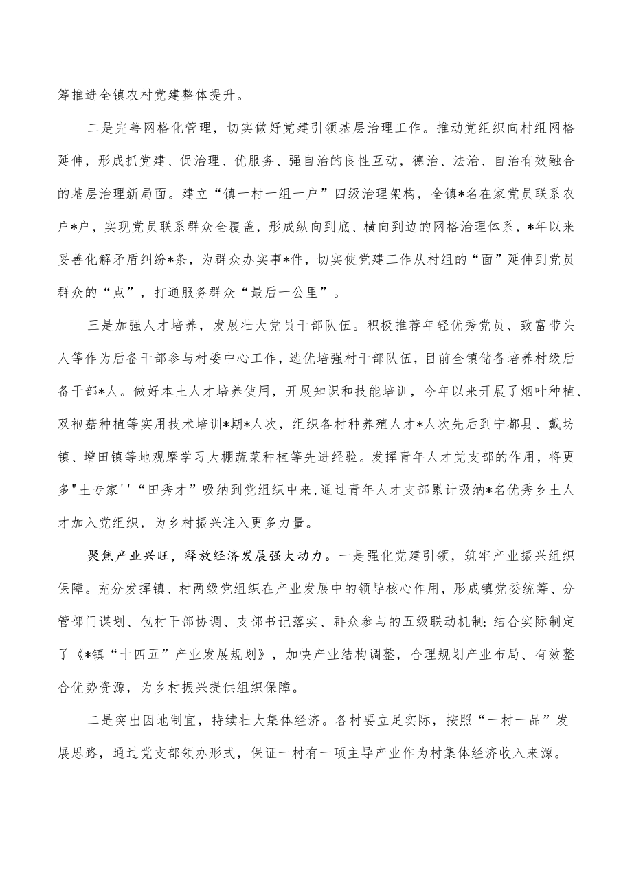 乡以高质量党建引领乡村振兴经验做法.docx_第2页