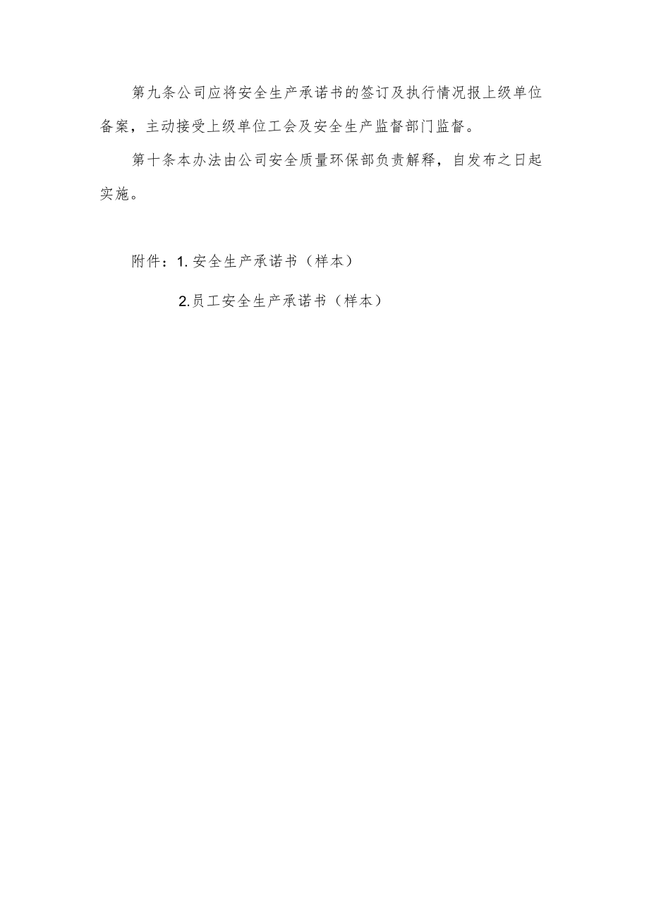 2022《公司安全生产承诺管理办法》.docx_第2页