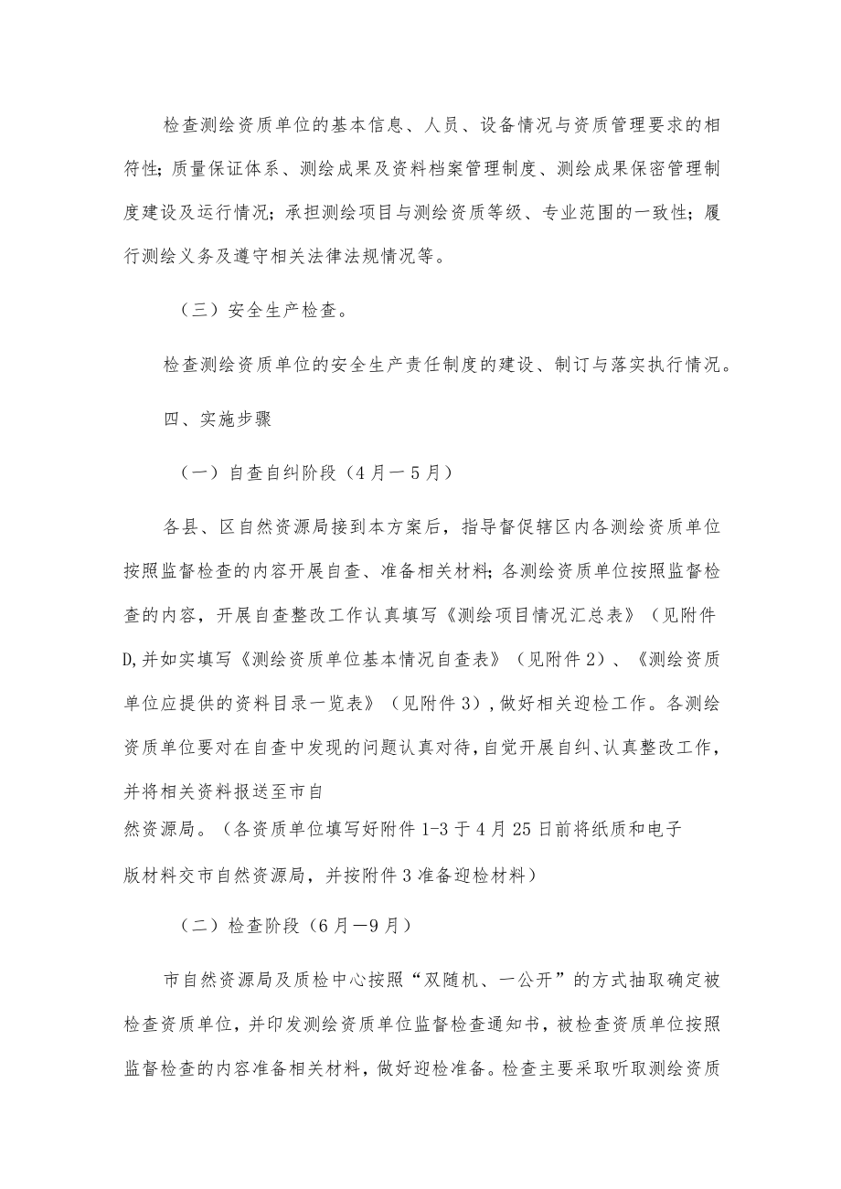 20xxxx市测绘资质单位监督检查工作实施方案.docx_第3页