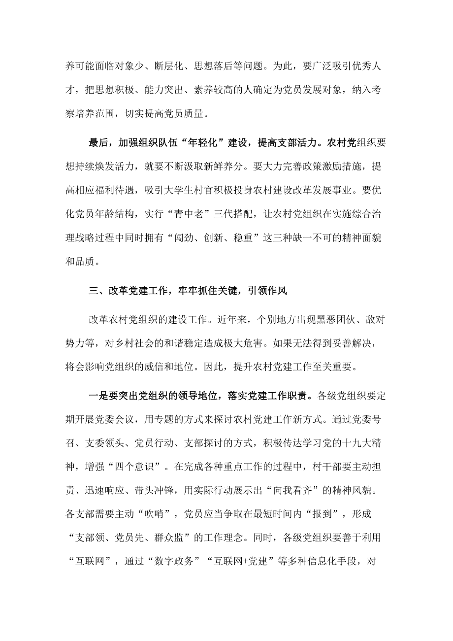 乡村振兴经济交流材料：乡村振兴不可或缺党建“活水”.docx_第3页