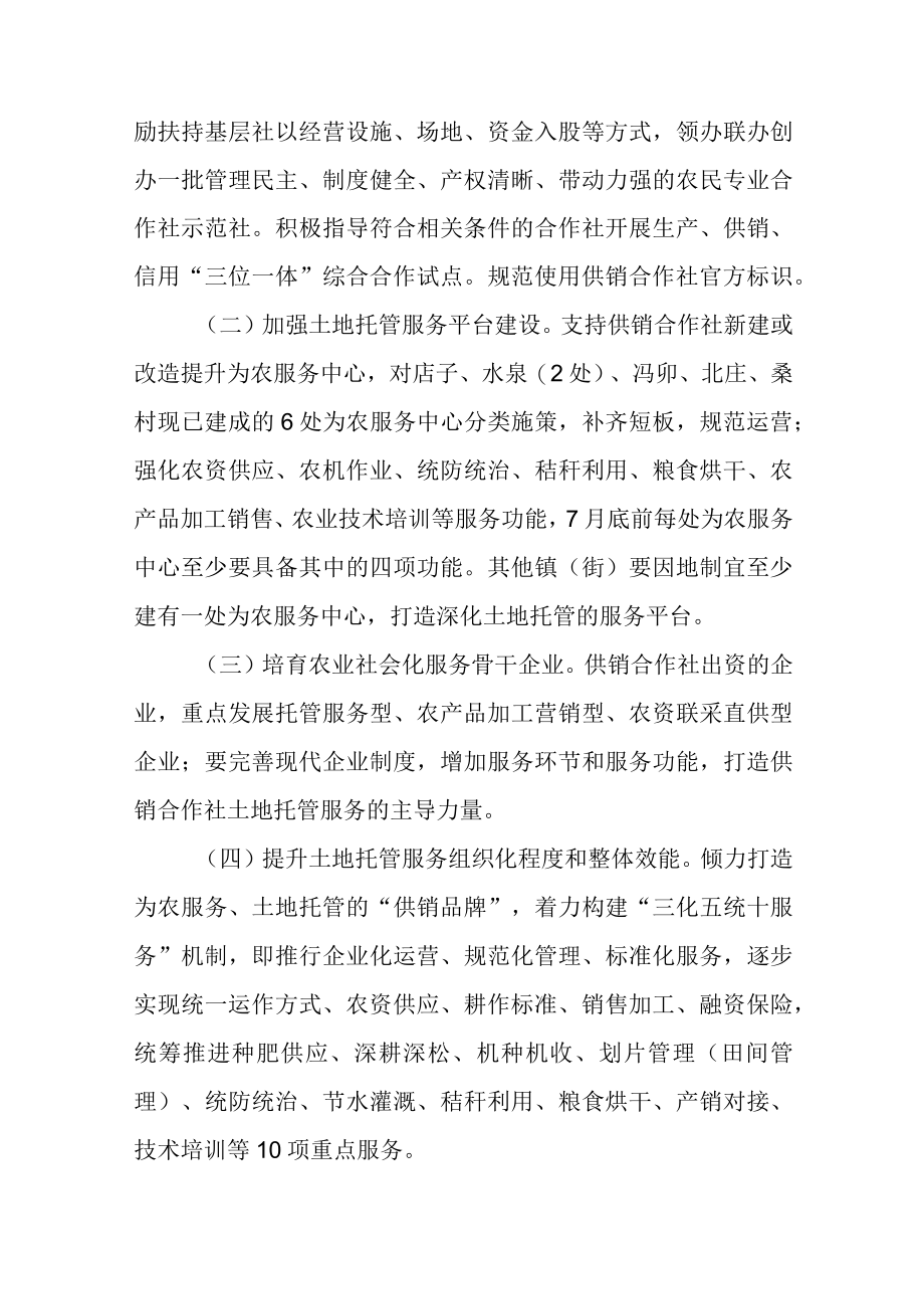 关于全力支持供销合作社深化土地托管服务的实施意见.docx_第2页