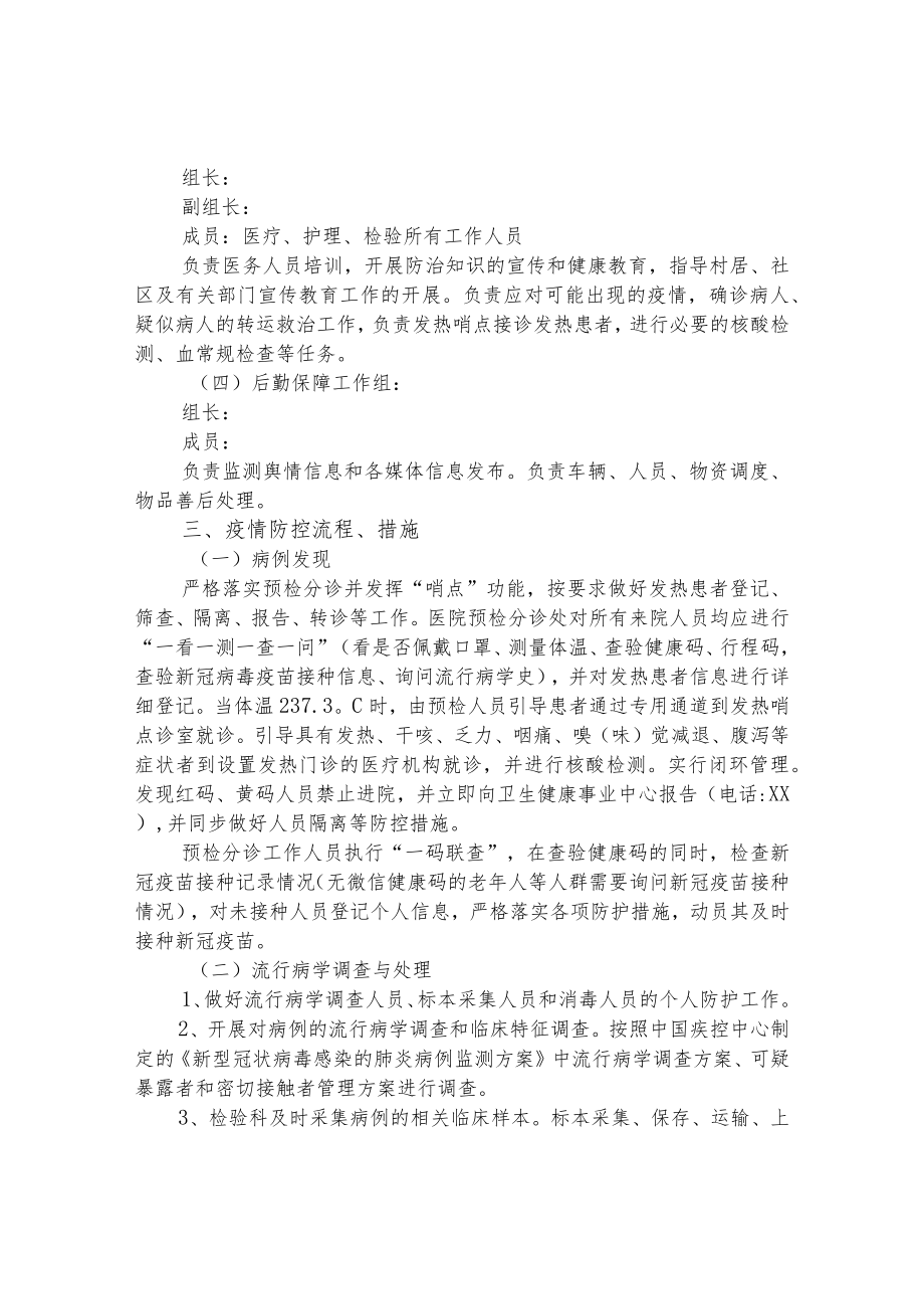 卫生院2022年新冠肺炎疫情防控应急工作预案.docx_第2页