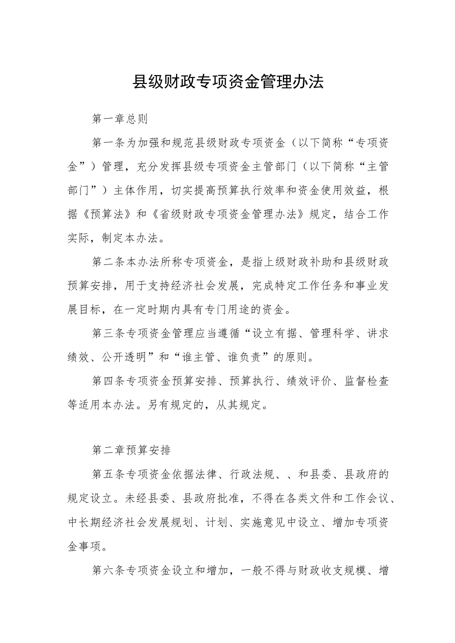 县级财政专项资金管理办法.docx_第1页