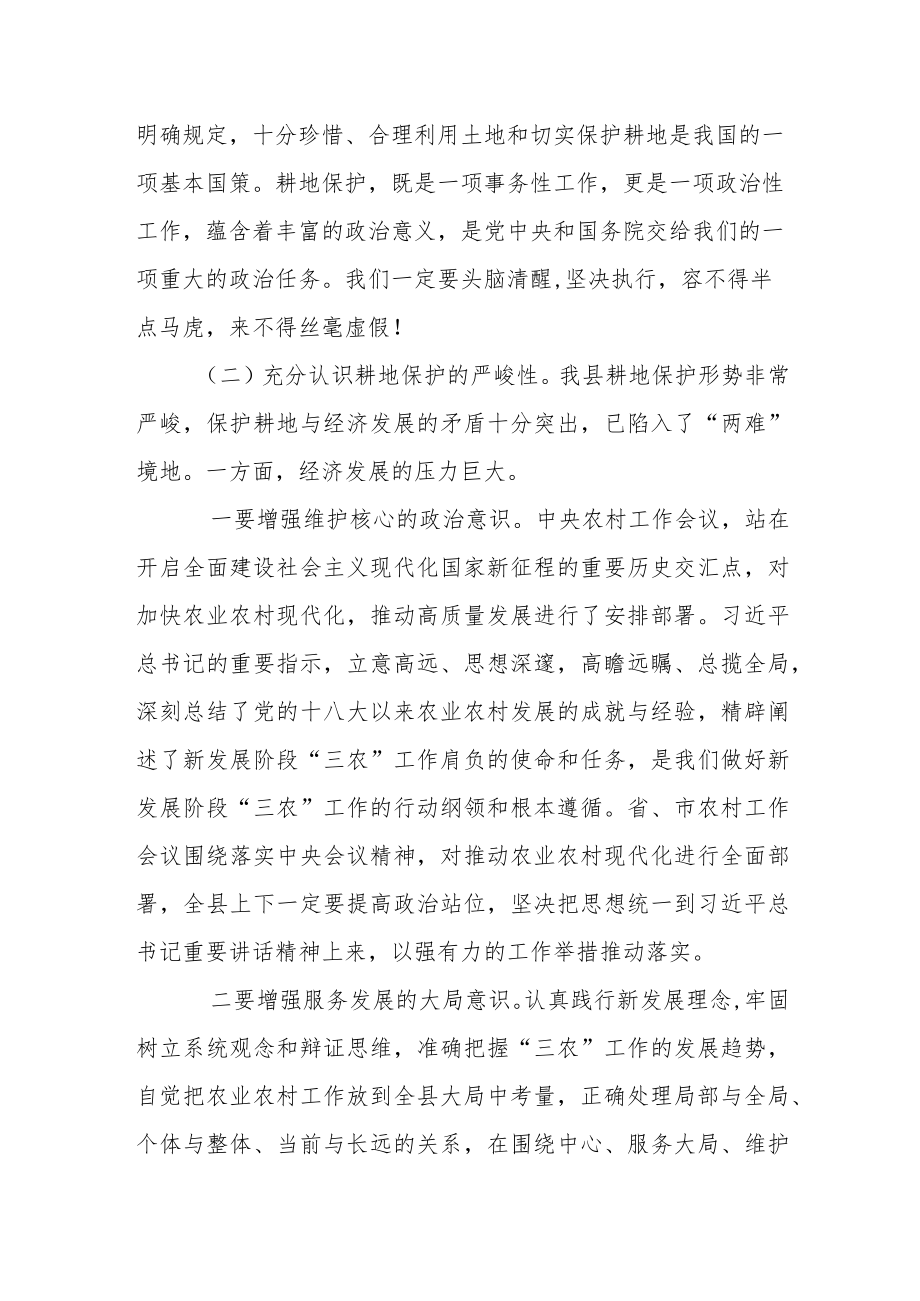 县长在全县耕地保护工作会议上的讲话.docx_第2页