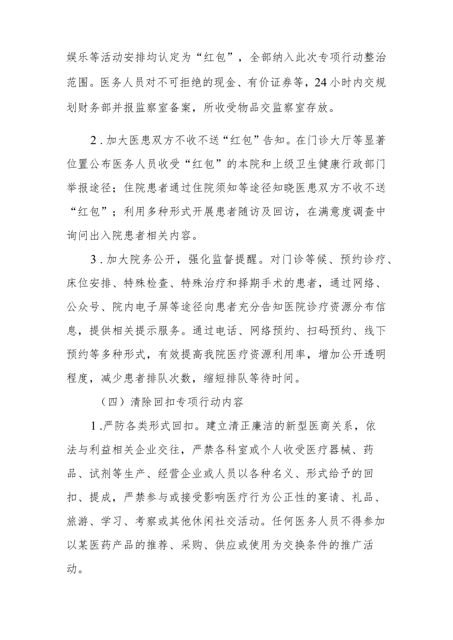 医院廉洁从业专项行动实施方案.docx_第3页