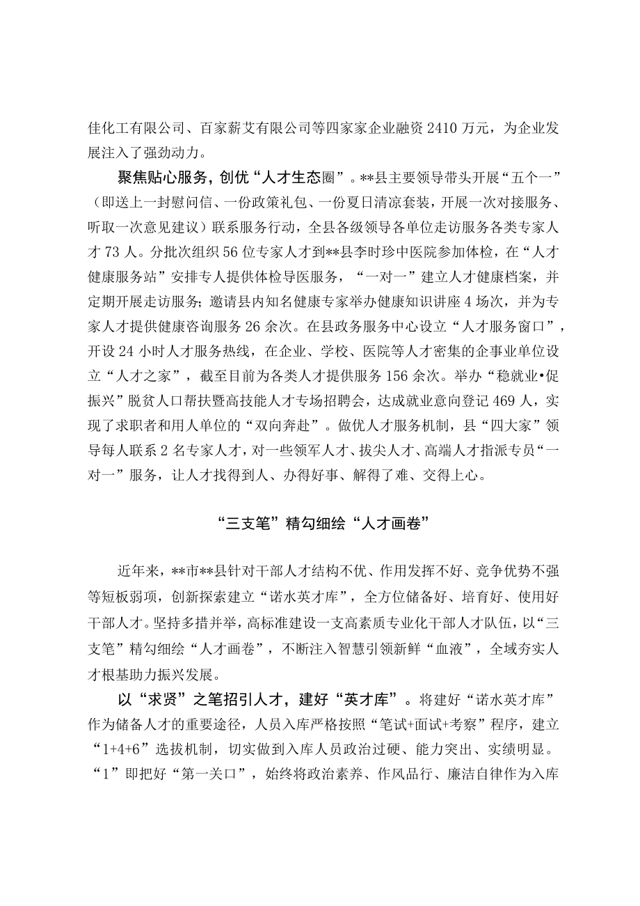 人才工作经验交流材料.docx_第2页