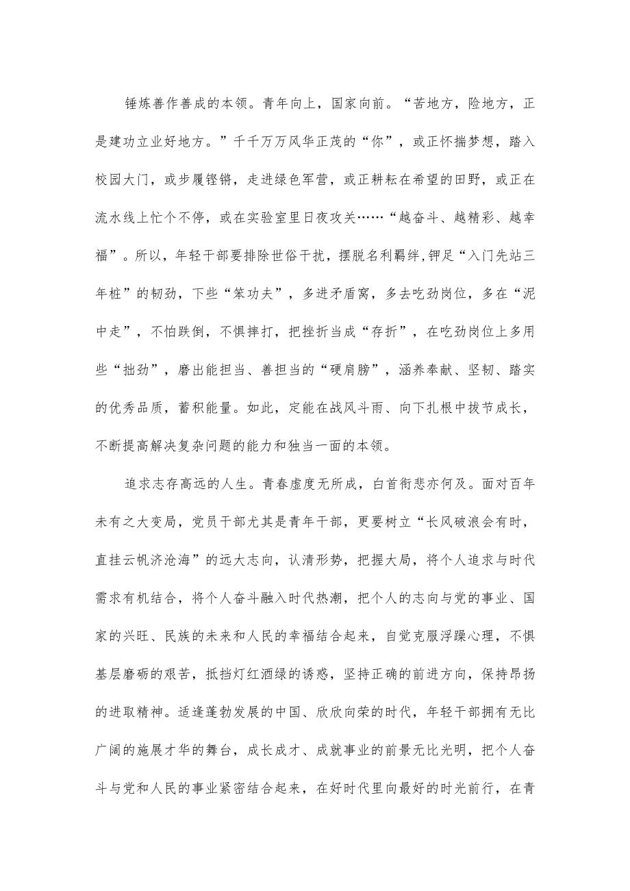 学习二十大报告对新时代青年殷切寄语心得体会.docx_第2页