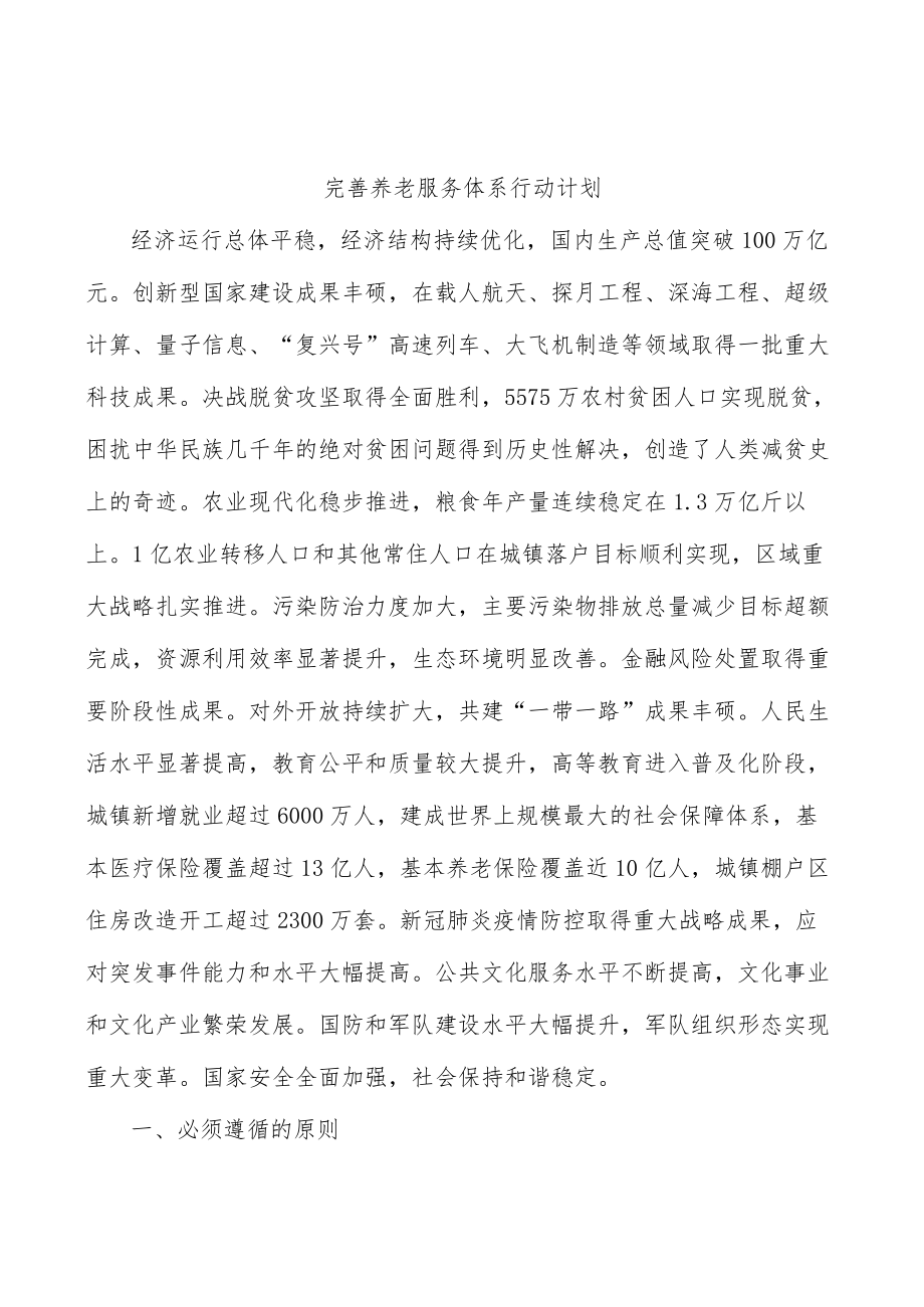 完善养老服务体系行动计划(1).docx_第1页