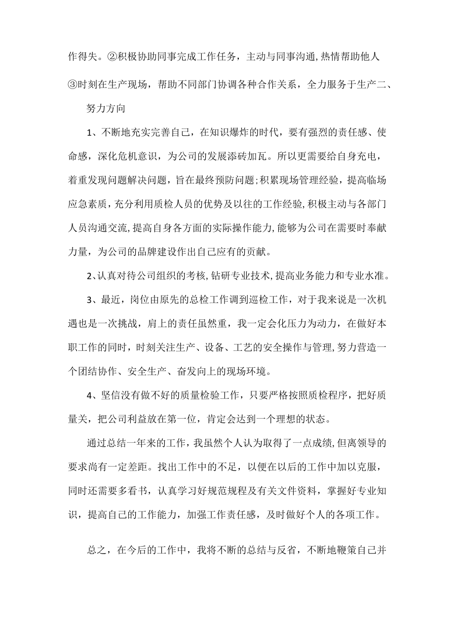 怎么写个人质量工作总结.docx_第2页