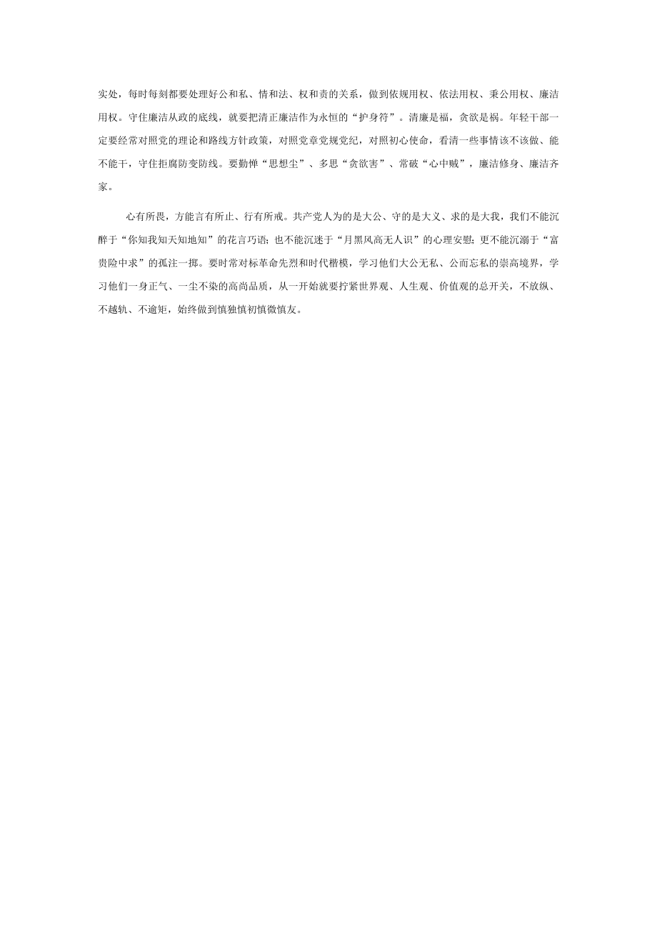 廉政党课：扣好廉洁从政的“第一粒扣子”做经得起考验的新时代年轻干部(1).docx_第3页