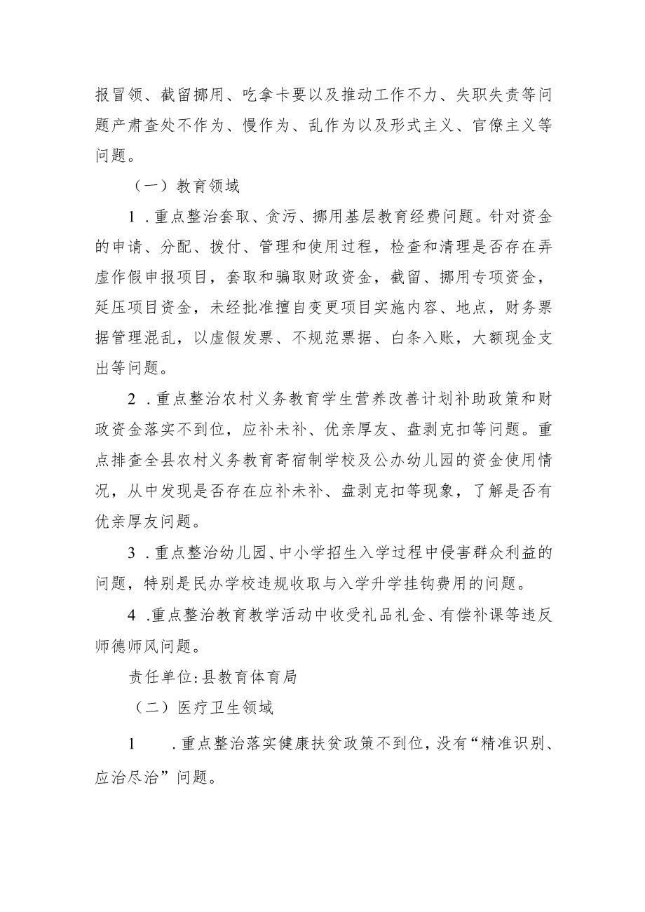 开展民生领域侵害群众利益突出问题专项整治的实施方案.docx_第2页