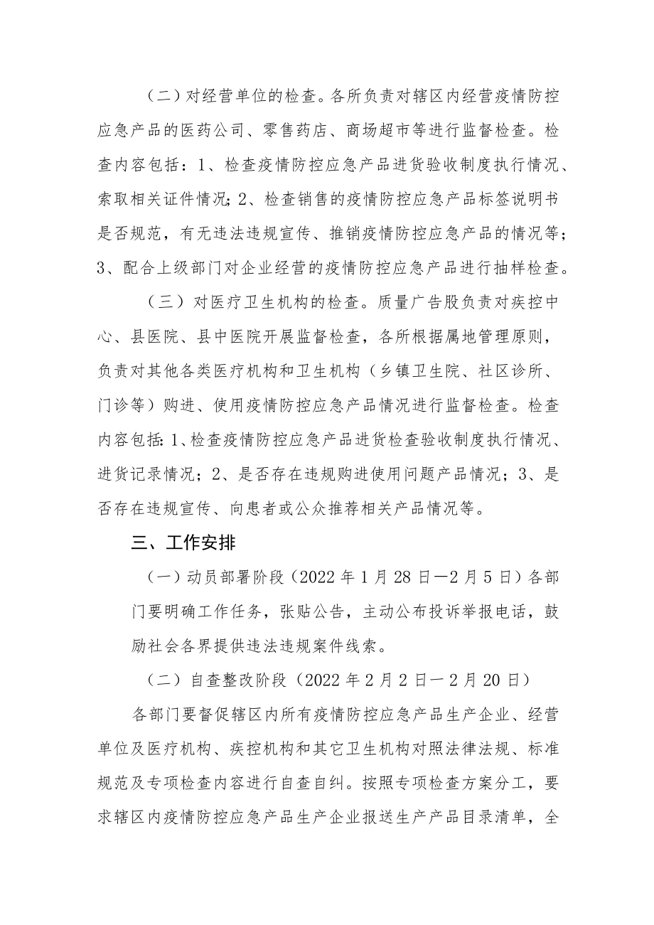 新冠疫情防控应急产品质量专项检查工作实施方案.docx_第2页