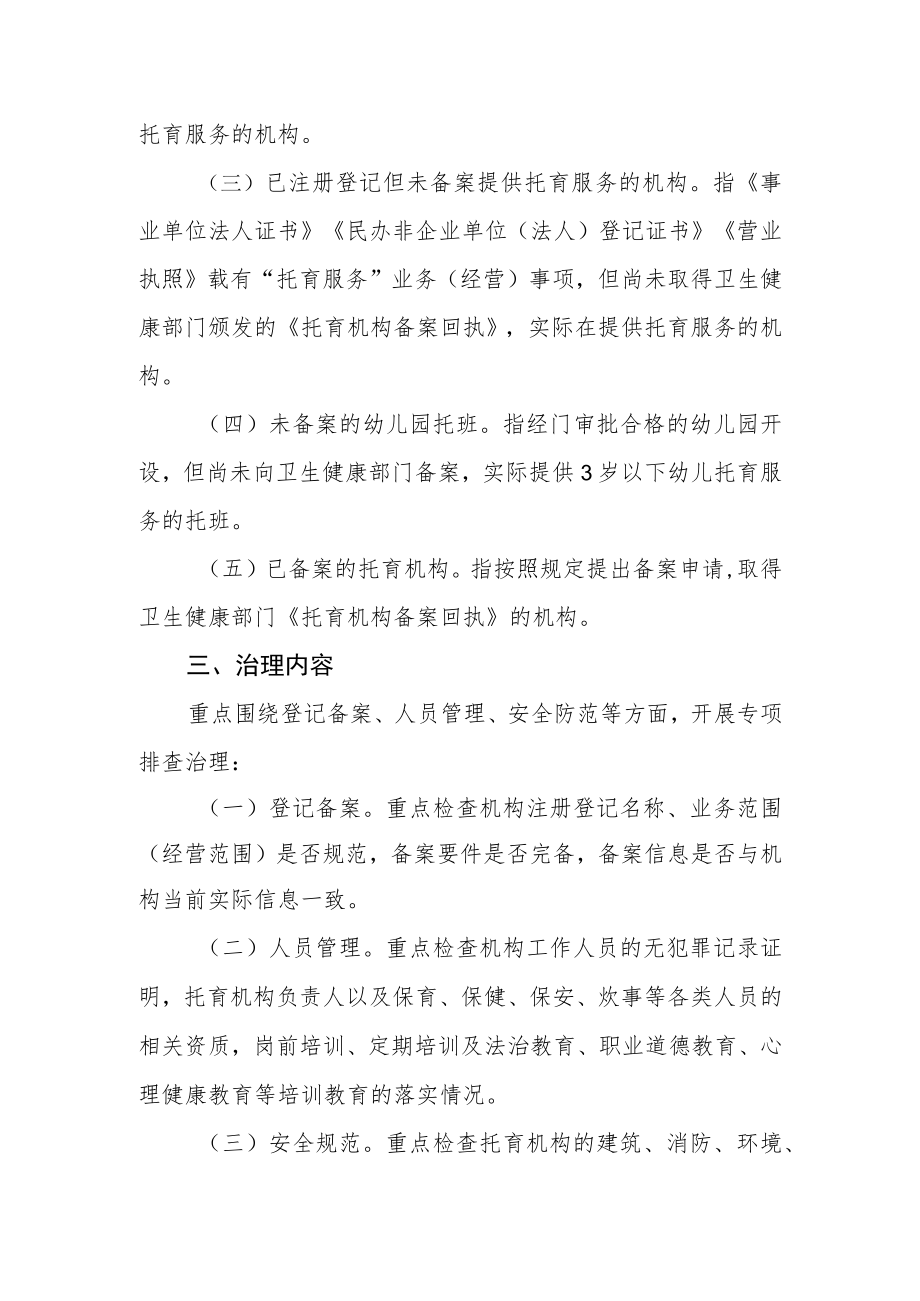 托育机构专项治理工作方案.docx_第2页