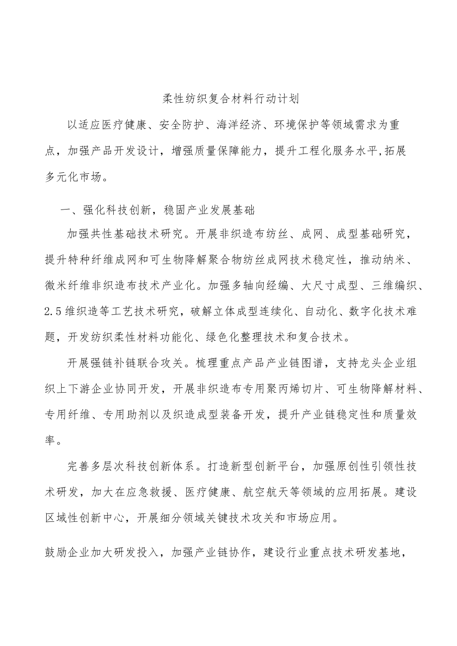 柔性纺织复合材料行动计划.docx_第1页