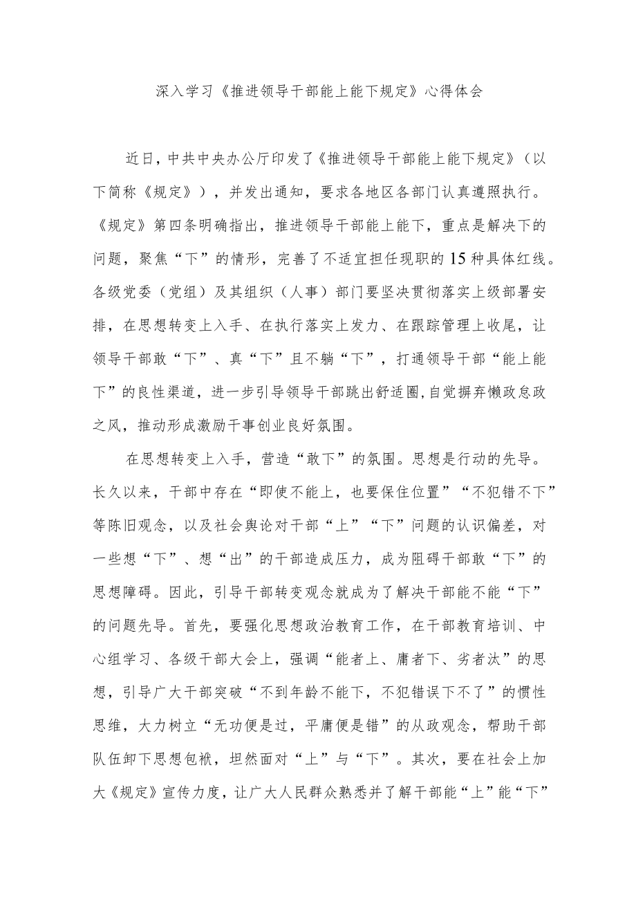 深入学习《推进领导干部能上能下规定》心得体会3篇(1).docx_第3页