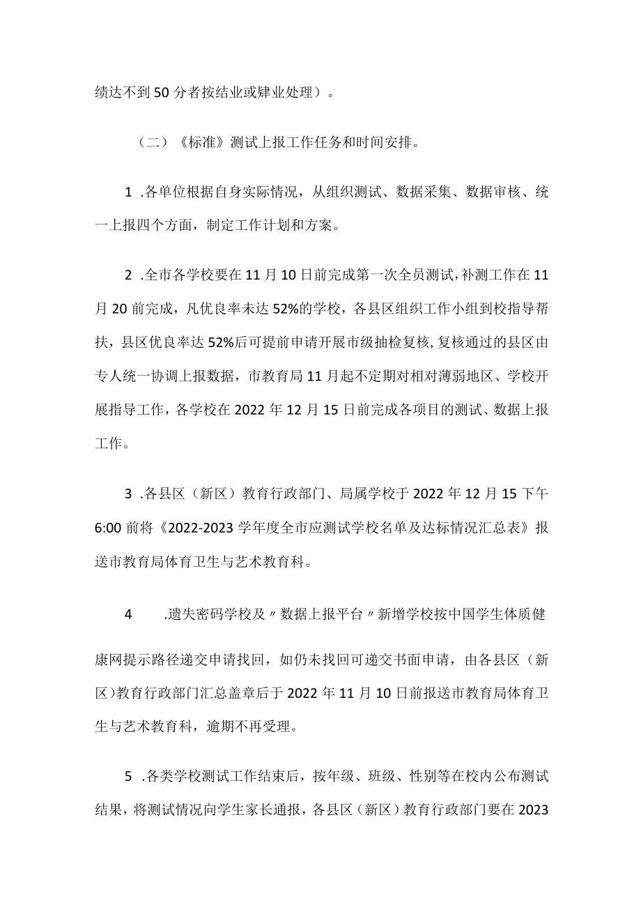 关于做好2022—2023学年度《国家学生体质健康标准》测试上报和落实学校体育工作三个办法的实施方案.docx_第3页